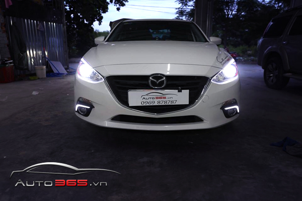 Mazda 3 nâng cấp bi xenon ánh sáng với cấu hình khủng